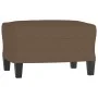 Brown fabric armchair with stool 60 cm by , Sofas - Ref: Foro24-3201084, Price: 179,44 €, Discount: %