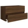 Oak brown plywood bathroom cabinet with sink by , bathroom vanities - Ref: Foro24-3120347, Price: 231,42 €, Discount: %