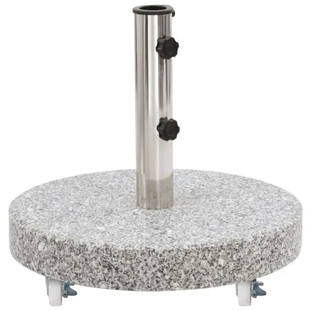 Base de sombrilla redonda de granito gris 30 kg de , Bases para sombrillas - Ref: Foro24-48562, Precio: 82,85 €, Descuento: %