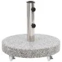 Round gray granite parasol base 30 kg by , Umbrella bases - Ref: Foro24-48562, Price: 82,87 €, Discount: %