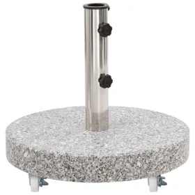 Runder Sonnenschirmständer aus grauem Granit, 30 kg von , Schirmständer - Ref: Foro24-48562, Preis: 82,87 €, Rabatt: %