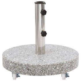 Runder Sonnenschirmständer aus grauem Granit, 30 kg von , Schirmständer - Ref: Foro24-48562, Preis: 78,12 €, Rabatt: %