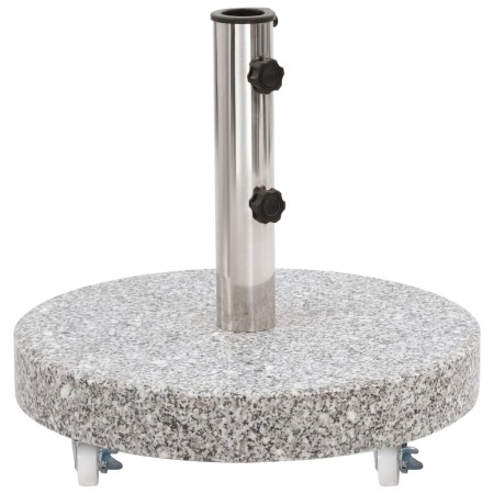 Runder Sonnenschirmständer aus grauem Granit, 30 kg von , Schirmständer - Ref: Foro24-48562, Preis: 78,12 €, Rabatt: %