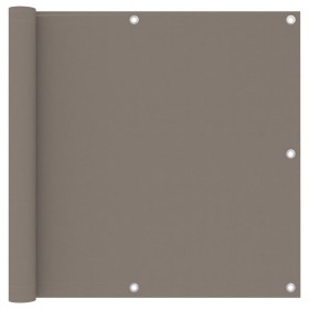 Toldo para balcón de tela oxford gris taupe 90x400 cm