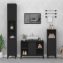 Waschbeckenunterschrank aus schwarzem Sperrholz, 80 x 33 x 60 cm von , Badezimmerwaschtische - Ref: Foro24-821293, Preis: 61,...