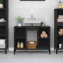 Waschbeckenunterschrank aus schwarzem Sperrholz, 80 x 33 x 60 cm von , Badezimmerwaschtische - Ref: Foro24-821293, Preis: 61,...