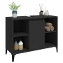 Armario para lavabo madera contrachapada negro 80x33x60 cm de , Tocadores de baño - Ref: Foro24-821293, Precio: 60,33 €, Desc...
