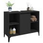 Waschbeckenunterschrank aus schwarzem Sperrholz, 80 x 33 x 60 cm von , Badezimmerwaschtische - Ref: Foro24-821293, Preis: 61,...