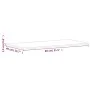 Rechteckiges Brett aus massivem Buchenholz 80x40x1,5 cm von , Tischplatten - Ref: Foro24-3188889, Preis: 41,01 €, Rabatt: %