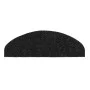 Stair tread mat 15 units punched fabric 65x21x4cm black by vidaXL, Stair mats - Ref: Foro24-132698, Price: 50,67 €, Discount: %