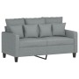Sofa set with cushions 2 pieces light gray fabric by , Sofas - Ref: Foro24-3201664, Price: 504,45 €, Discount: %