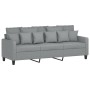 Sofa set with cushions 2 pieces light gray fabric by , Sofas - Ref: Foro24-3201664, Price: 504,45 €, Discount: %