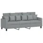 Sofa set with cushions 2 pieces light gray fabric by , Sofas - Ref: Foro24-3201664, Price: 477,64 €, Discount: %