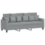 Sofa set with cushions 3 pieces light gray fabric by , Sofas - Ref: Foro24-3201672, Price: 515,96 €, Discount: %