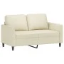 Cream synthetic leather 2-piece sofa set with cushions by , Sofas - Ref: Foro24-3201761, Price: 412,22 €, Discount: %