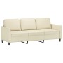 Cream synthetic leather 2-piece sofa set with cushions by , Sofas - Ref: Foro24-3201761, Price: 417,73 €, Discount: %