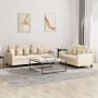 Sofagarnitur mit Kissen, 2-teilig, cremefarbener Stoff von , Sofas - Ref: Foro24-3201666, Preis: 482,44 €, Rabatt: %