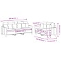 Sofagarnitur mit Kissen, 2-teilig, cremefarbener Stoff von , Sofas - Ref: Foro24-3201666, Preis: 482,44 €, Rabatt: %