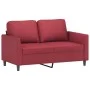 Sofa set with cushions 2 pieces red synthetic leather by , Sofas - Ref: Foro24-3201763, Price: 441,32 €, Discount: %