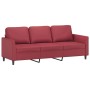 Sofa set with cushions 2 pieces red synthetic leather by , Sofas - Ref: Foro24-3201763, Price: 447,80 €, Discount: %