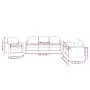 3-teilige Sofagarnitur aus schwarzem Kunstleder mit Kissen von , Sofas - Ref: Foro24-3201740, Preis: 585,46 €, Rabatt: %