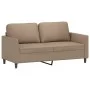 Cappuccino synthetic leather 2-piece sofa set with cushions by , Sofas - Ref: Foro24-3201754, Price: 382,53 €, Discount: %