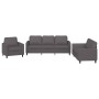 3-teilige Sofagarnitur aus grauem Kunstleder mit Kissen von , Sofas - Ref: Foro24-3201742, Preis: 585,04 €, Rabatt: %