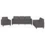 Gray synthetic leather 3-piece sofa set with cushions by , Sofas - Ref: Foro24-3201742, Price: 576,71 €, Discount: %