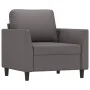 Gray synthetic leather 3-piece sofa set with cushions by , Sofas - Ref: Foro24-3201742, Price: 576,71 €, Discount: %