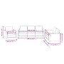 3-teilige Sofagarnitur aus grauem Kunstleder mit Kissen von , Sofas - Ref: Foro24-3201742, Preis: 585,04 €, Rabatt: %
