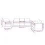 3-teilige Sofagarnitur aus grauem Kunstleder mit Kissen von , Sofas - Ref: Foro24-3201742, Preis: 576,71 €, Rabatt: %