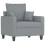 Sillón de tela gris claro 60 cm de , Sofás - Ref: Foro24-359251, Precio: 161,62 €, Descuento: %