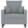 Hellgrauer Stoffsessel 60 cm von , Sofas - Ref: Foro24-359251, Preis: 161,74 €, Rabatt: %