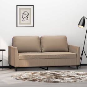 2-seater sofa in cappuccino-colored synthetic leather 140 cm by , Sofas - Ref: Foro24-359337, Price: 209,26 €, Discount: %