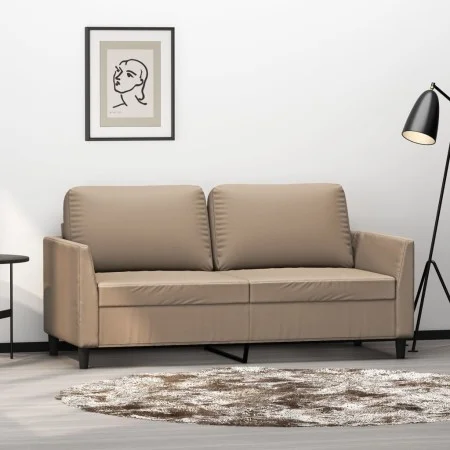 2-seater sofa in cappuccino-colored synthetic leather 140 cm by , Sofas - Ref: Foro24-359337, Price: 211,39 €, Discount: %