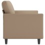 2-seater sofa in cappuccino-colored synthetic leather 140 cm by , Sofas - Ref: Foro24-359337, Price: 209,26 €, Discount: %
