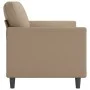 2-seater sofa in cappuccino-colored synthetic leather 140 cm by , Sofas - Ref: Foro24-359337, Price: 211,39 €, Discount: %