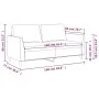 2-seater sofa in cappuccino-colored synthetic leather 140 cm by , Sofas - Ref: Foro24-359337, Price: 211,39 €, Discount: %