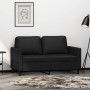2-Sitzer-Sofa aus schwarzem Kunstleder, 120 cm von , Sofas - Ref: Foro24-359328, Preis: 215,95 €, Rabatt: %
