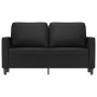 2-seater sofa in black synthetic leather 120 cm by , Sofas - Ref: Foro24-359328, Price: 212,86 €, Discount: %