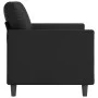 2-seater sofa in black synthetic leather 120 cm by , Sofas - Ref: Foro24-359328, Price: 212,86 €, Discount: %