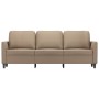 3-seater sofa in cappuccino-colored synthetic leather 180 cm by , Sofas - Ref: Foro24-359342, Price: 284,41 €, Discount: %
