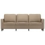 Sofá de 3 plazas de cuero sintético color capuchino 180 cm de , Sofás - Ref: Foro24-359342, Precio: 279,44 €, Descuento: %