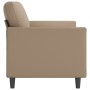 3-seater sofa in cappuccino-colored synthetic leather 180 cm by , Sofas - Ref: Foro24-359342, Price: 284,41 €, Discount: %