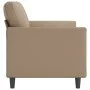 Sofá de 3 plazas de cuero sintético color capuchino 180 cm de , Sofás - Ref: Foro24-359342, Precio: 279,44 €, Descuento: %