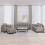 Sofagarnitur mit Kissen, 4-teilig, taupegrauer Stoff von , Sofas - Ref: Foro24-3201647, Preis: 701,78 €, Rabatt: %