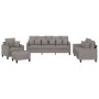 Sofa set with cushions 4 pieces taupe gray fabric by , Sofas - Ref: Foro24-3201647, Price: 701,78 €, Discount: %