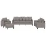 Sofa set with cushions 4 pieces taupe gray fabric by , Sofas - Ref: Foro24-3201647, Price: 689,60 €, Discount: %