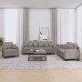 Sofa set with cushions 3 pieces taupe gray fabric by , Sofas - Ref: Foro24-3201639, Price: 651,49 €, Discount: %