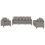 Sofa set with cushions 3 pieces taupe gray fabric by , Sofas - Ref: Foro24-3201639, Price: 640,11 €, Discount: %